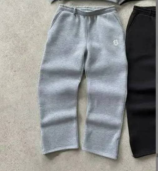 Pantalon large grande taille, coupe ample et décontractée, taille haute, à rayures, taille élastiquée avec cordon de serrage, en polyester.