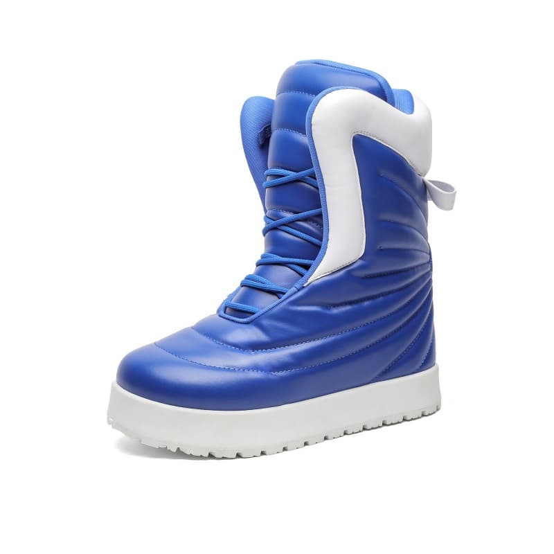 Bottes de neige style urbain pour hommes, mocassins à plateforme légers, silhouette tendance, première version PDF