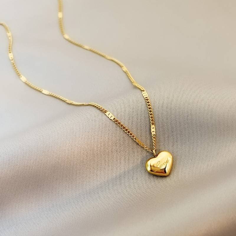 Gold Light Niche Design High-end Titanium Steel Non Fading Necklace Women's Summer Collarbone Chain 8215