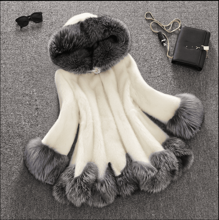 Women's clothing women's fur coat mid-length mink velvet fox fur women's coat
