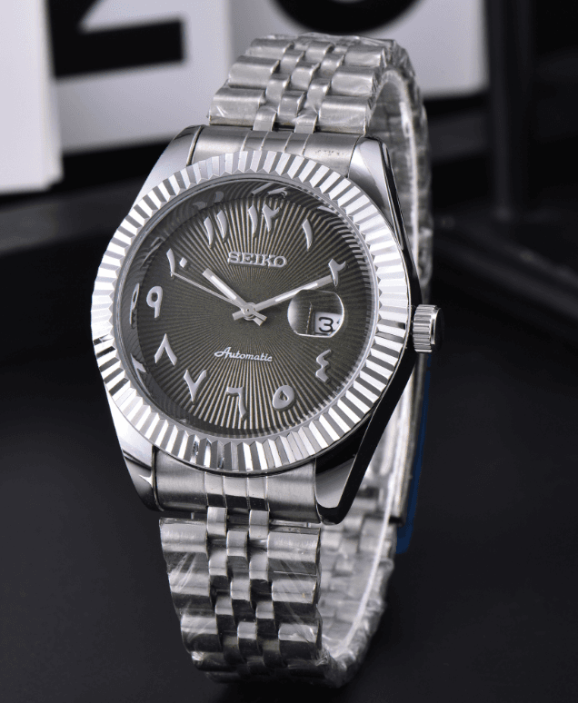 Seiko : une marque horlogère japonaise haut de gamme – des montres de luxe élégantes et abordables avec affichage de la date et bracelet chaîn