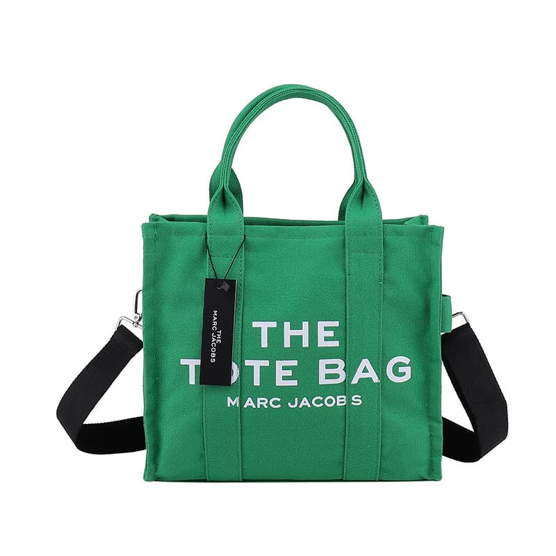 Sac fourre-tout à bandoulière en toile simple avec lettre de grande capacité