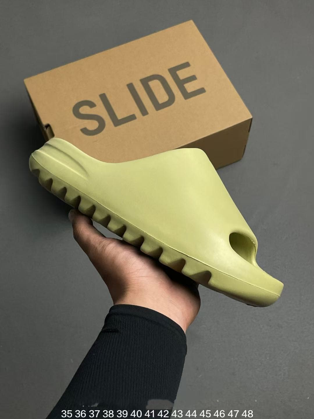 Chaussons Yeezzyy Slide Granite confortables et polyvalents en EVA pour hommes et femmes