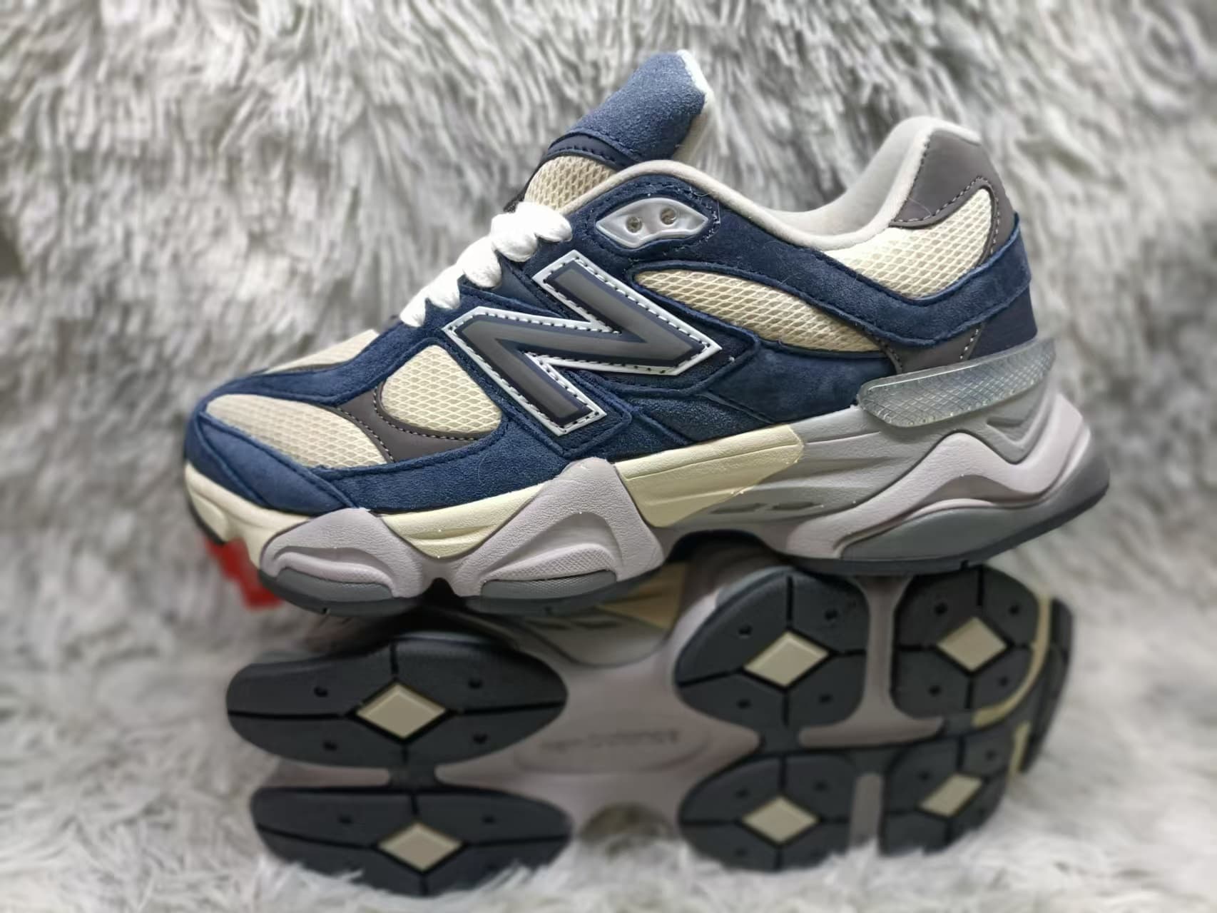 Baskets unisexes NewBalance NB9060 pour couples, style rétro décontracté, pour la course lente, style « papa ».