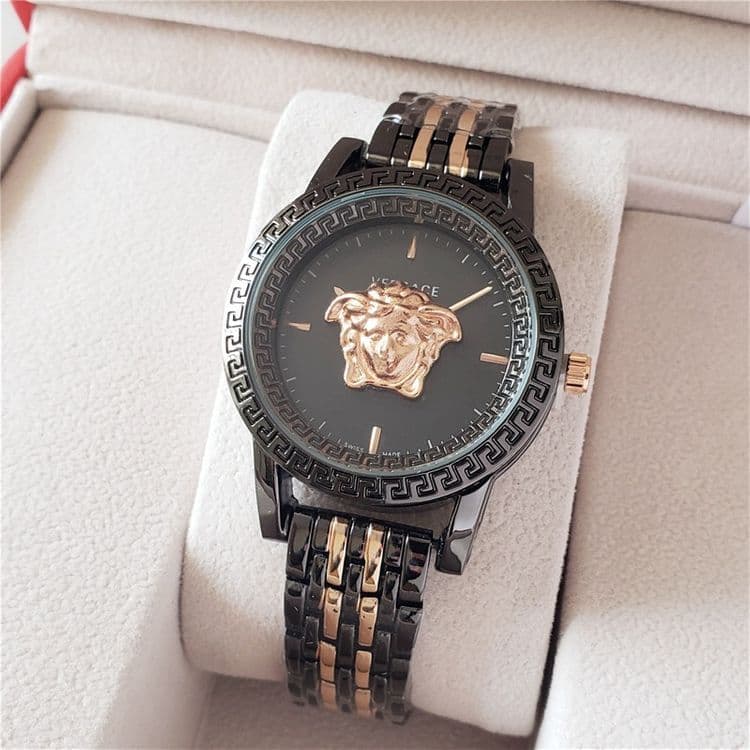 Montre à quartz classique de marque de luxe avec grand logo pour femme, cadeau de Noël