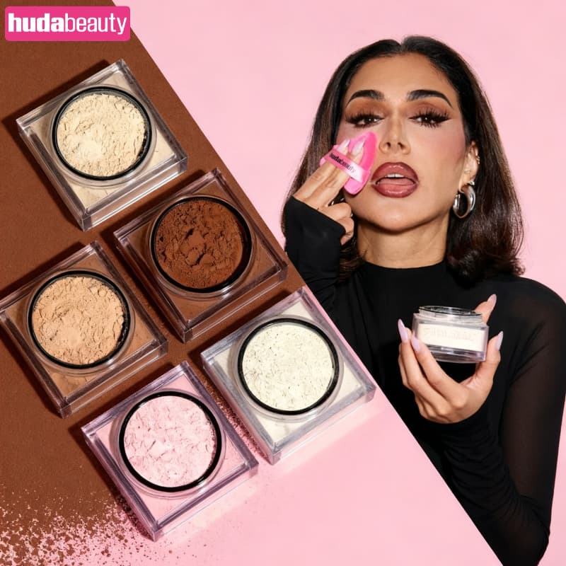 Original Easy Bake Blurring Loose Baking Setting Powder Huda Beauty Waterproof And Easy To Take Off Natural Makeup