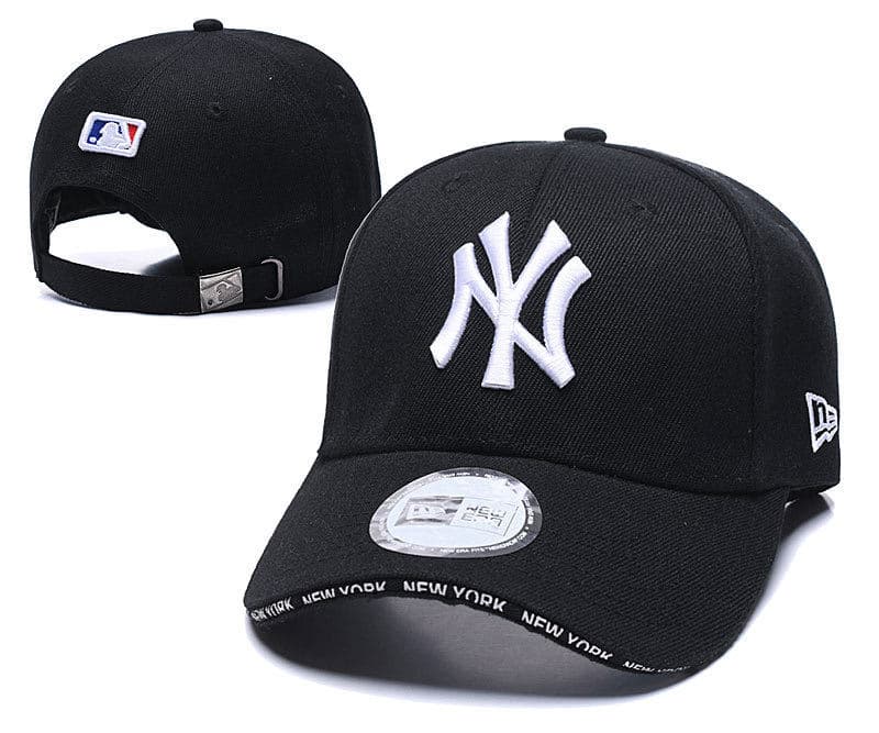 Casquette unisexe transfrontalière, grand logo, visière rigide, broderie, style sport décontracté NY, commerce extérieur
