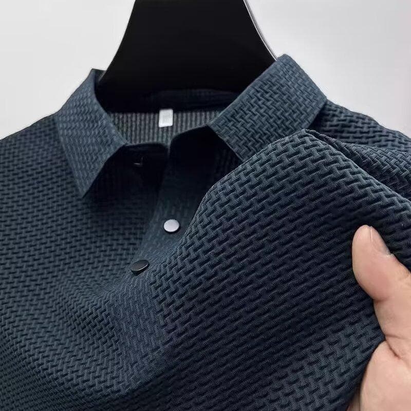 Polo Shirt Men's Summer New Solid Color Lapel Half Sleeved Shirt Top Trendy Short Sleeved T Shirt