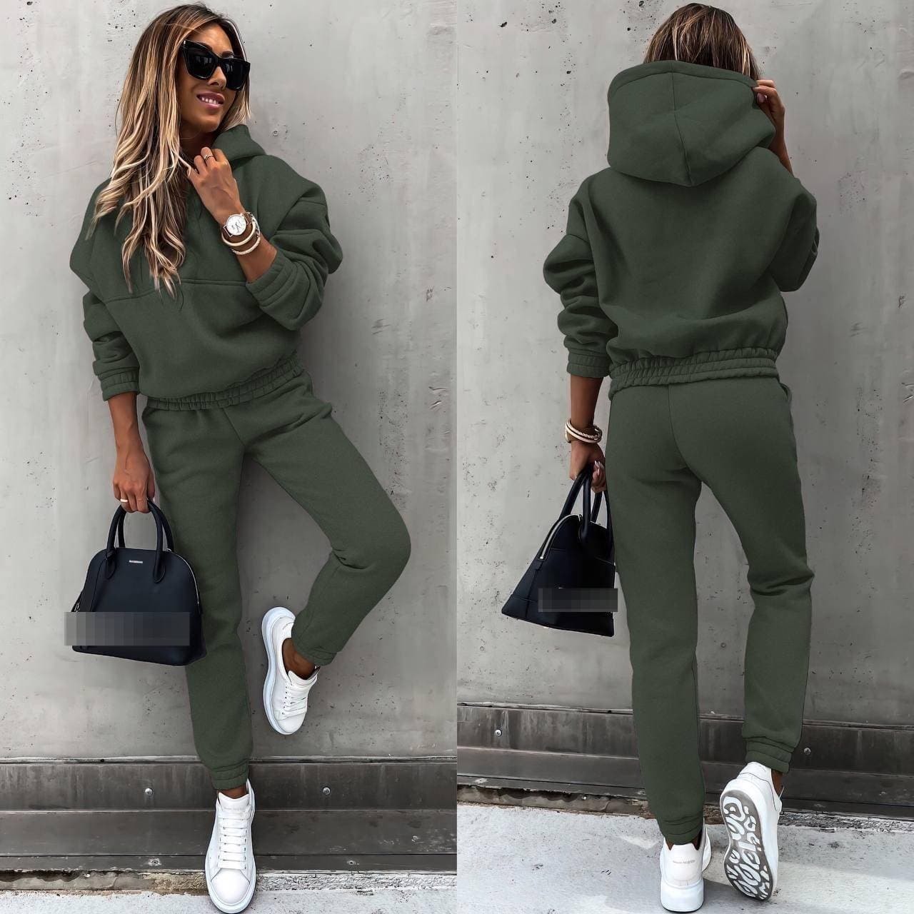 Women's Clothing Casual Hoodie & Pants Set - Trendy Streetwear Two-Piece Outfit For