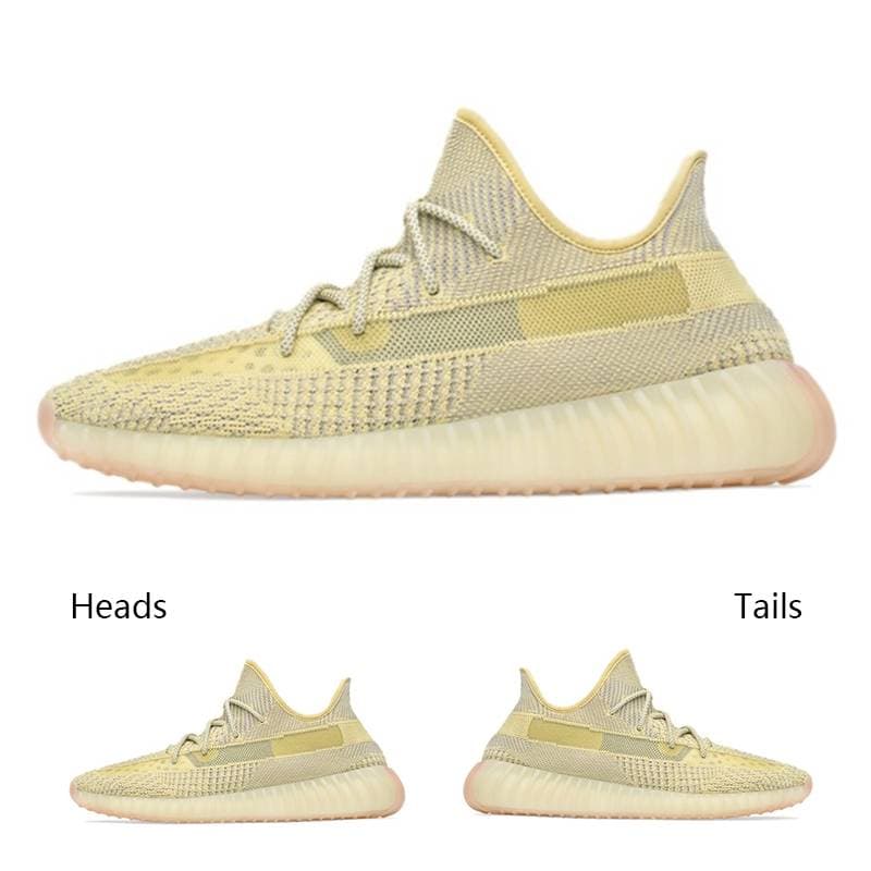 Hommes Femmes Adidass Yeezys Boost 350 V2 Chaussures de course Asriel Israfil Oreo Desert Sage Earth Static Cinder Tail Light Bred ABEZ Zyon Designer