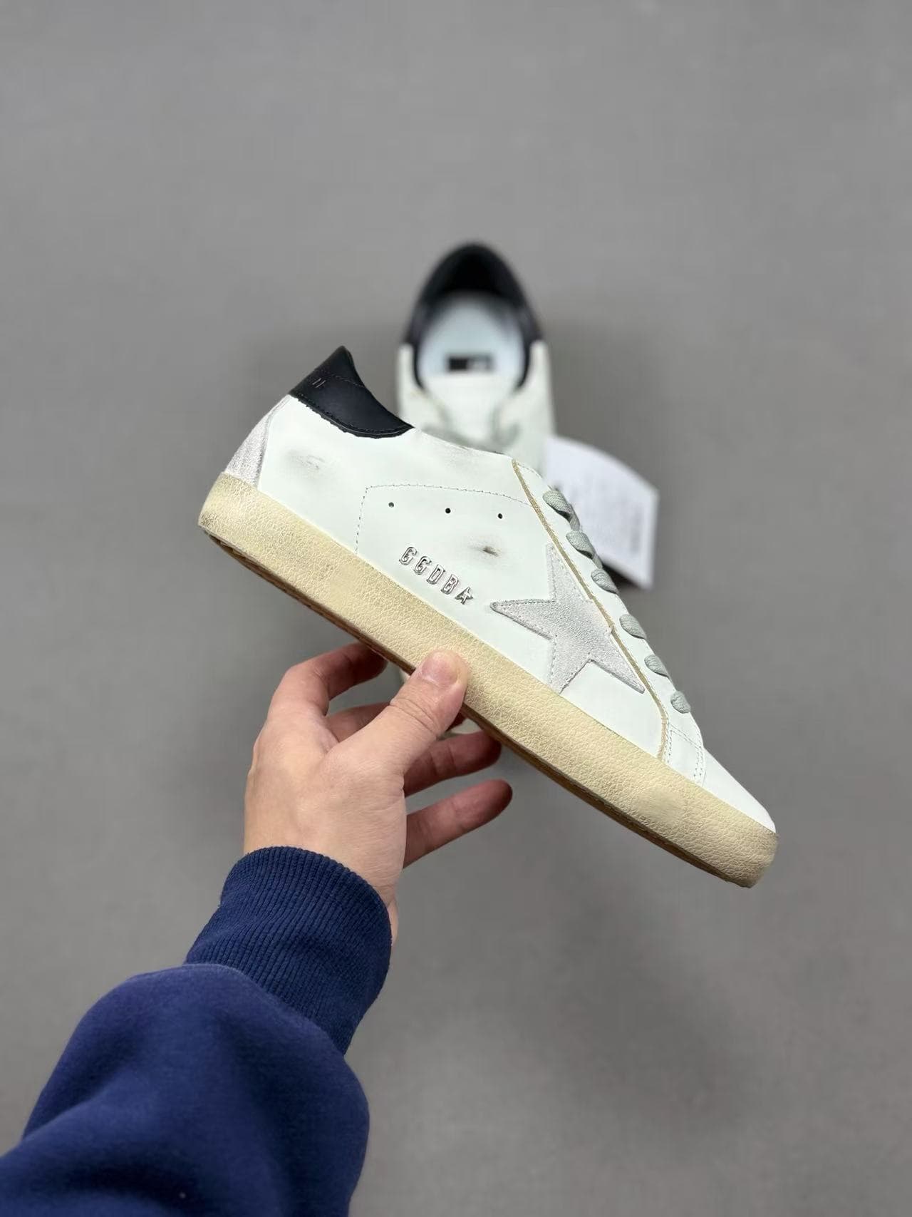Semelle intérieure vintage GGDB 2025 à étoiles, élégante pour les couples, chaussures légèrement usées, cuir décontracté, polyvalentes, sty