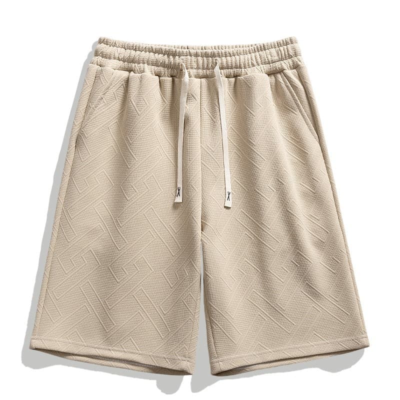 Men's Clothing New Summer Trend Pants Men's Jacquard Diamond Design Niche Trendy Brand Shorts Men's Beach Shorts