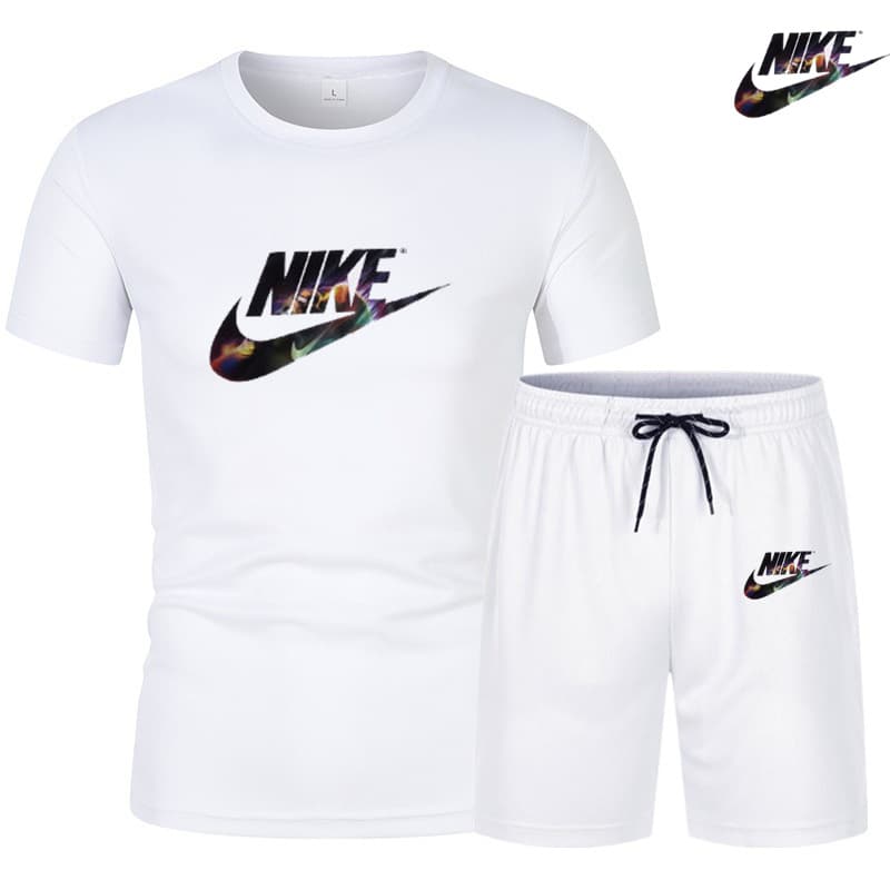 2024 Tendance d'été Vêtements pour hommes T-shirt à manches courtes + short à cinq points Ensemble 2 pièces Survêtement Mode Jogging Casual En