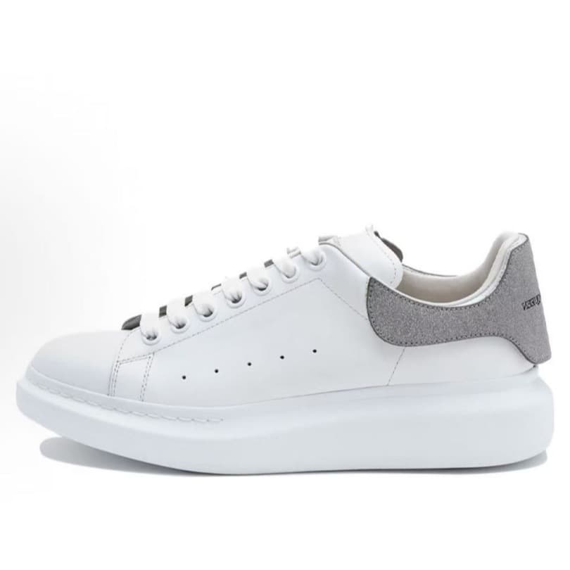 Baskets décontractées à semelle épaisse en cuir de vachette pleine fleur, chaussures à plateforme style McQueen, rehaussantes, tendance original