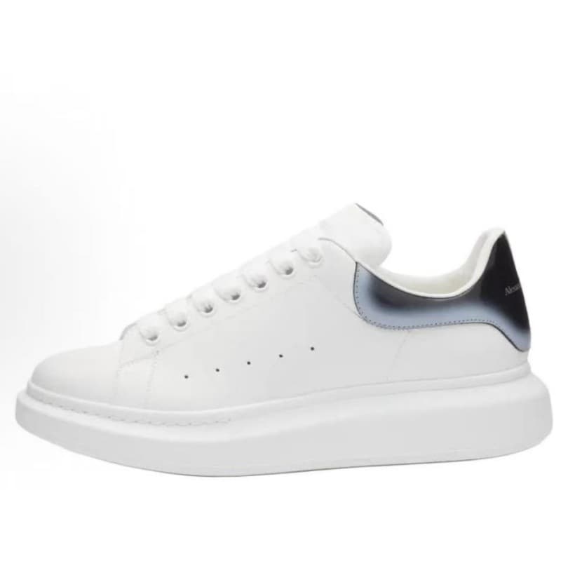 Baskets décontractées à semelle épaisse en cuir de vachette pleine fleur, chaussures à plateforme style McQueen, rehaussantes, tendance original