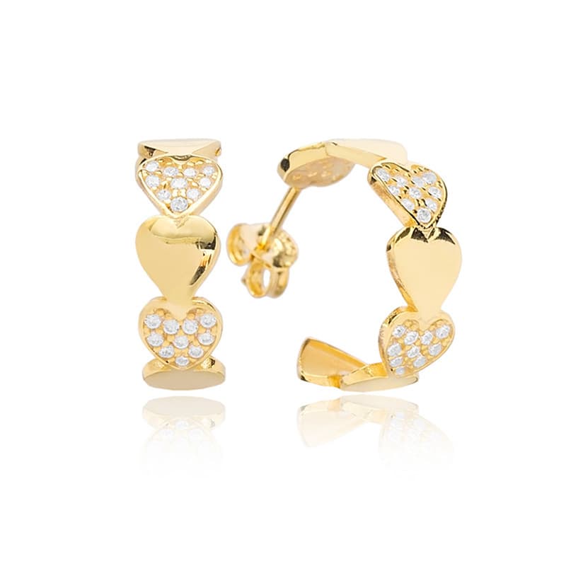 Women's Jewelry S925 Silver Needle Love Five Pointed Star Diamond Earrings Female Fashion Versatile Cute Design Earrings
