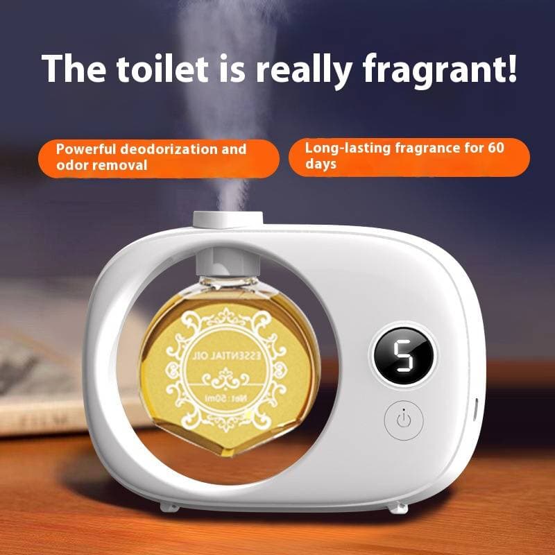 Diffuseur d'arômes automatique avec huile parfumée de qualité supérieure - Désodorisant USB pour maison, hôtel, salle de bain, bureau - Montage mural, capacité de 500 ml
