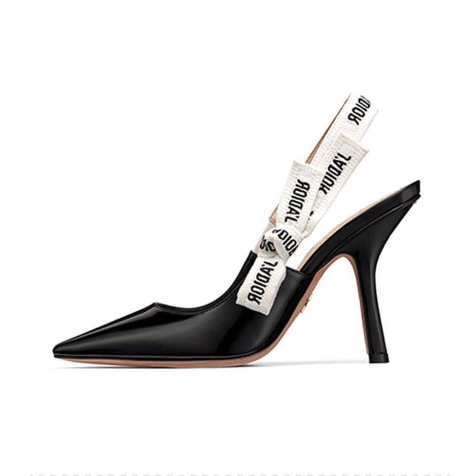 D Version familiale lettre bande sandales femmes été mince pointu chat Baotou dos vide unique chaussures rayé talons hauts