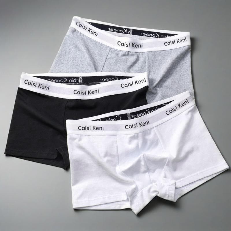 ​50-Pack Premium Combed Cotton Men's Underwear - Breathable Boxer Briefs For Daily Comfort & Active Lifestyle (Black/White/Gray, L/XL/2XL/3XL)​