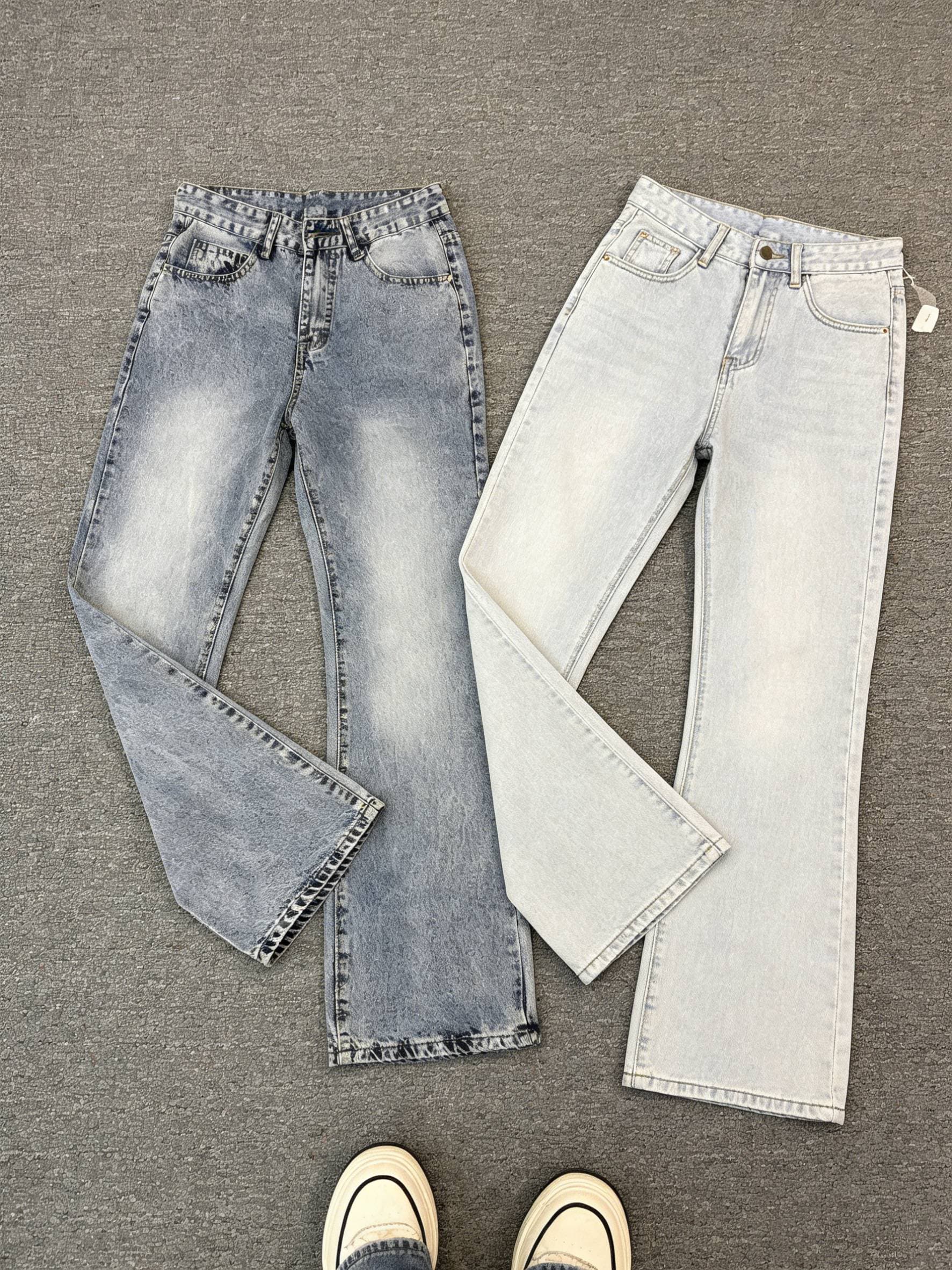 Men's Clothing Street Jeans Retro Distressed Black Gray Patches Paint Hip Hop Elastic Slim Fit Skinny Pants Men's Trend