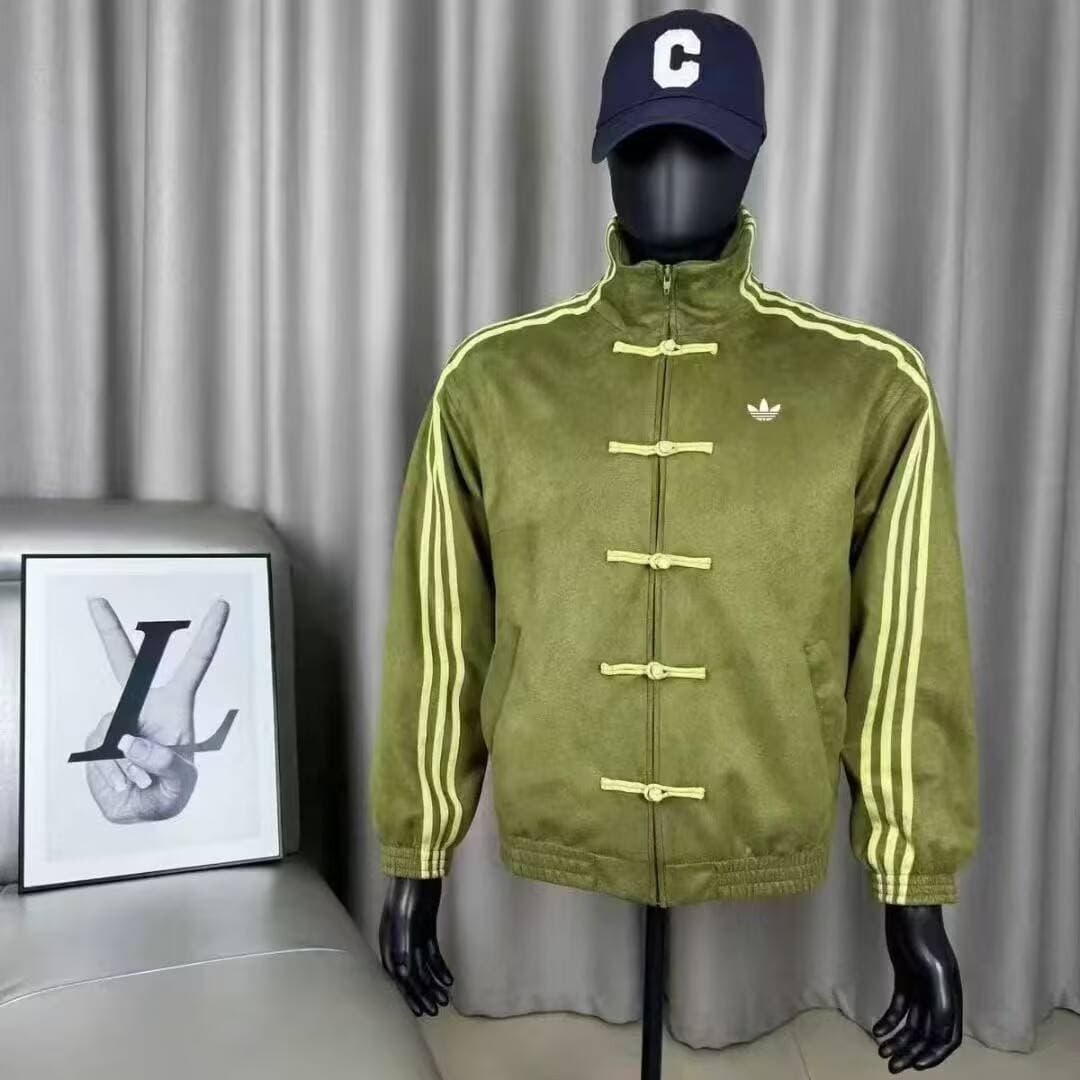 Veste de marque de mode chinoise rétro à trois barres, printemps-automne.
