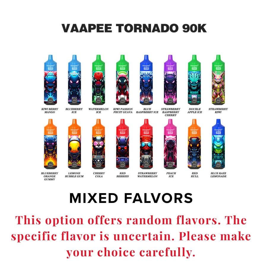 Offre spéciale : 5 ou 10 Vaapee Tornado 90 000 bouffées, prix dégressifs, stock Allemagne/Espagne.