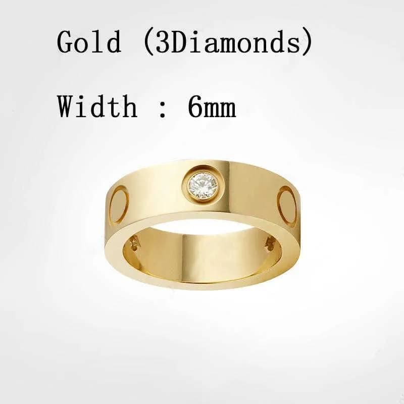 Bague Nail Love pour femme, bague classique de luxe en or pour l'amour et le mariage, avec pochette rouge, inaltérable et hypoallergénique.