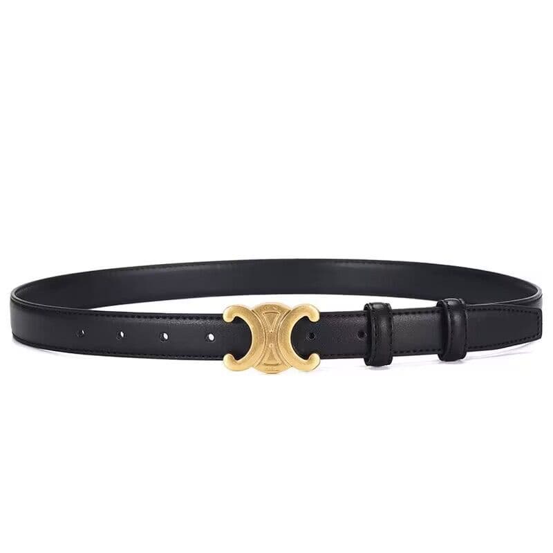 Nouvelle vente chaude Double C ceinture femmes 2.5 ceinture mince ceinture décorative polyvalente décontractée