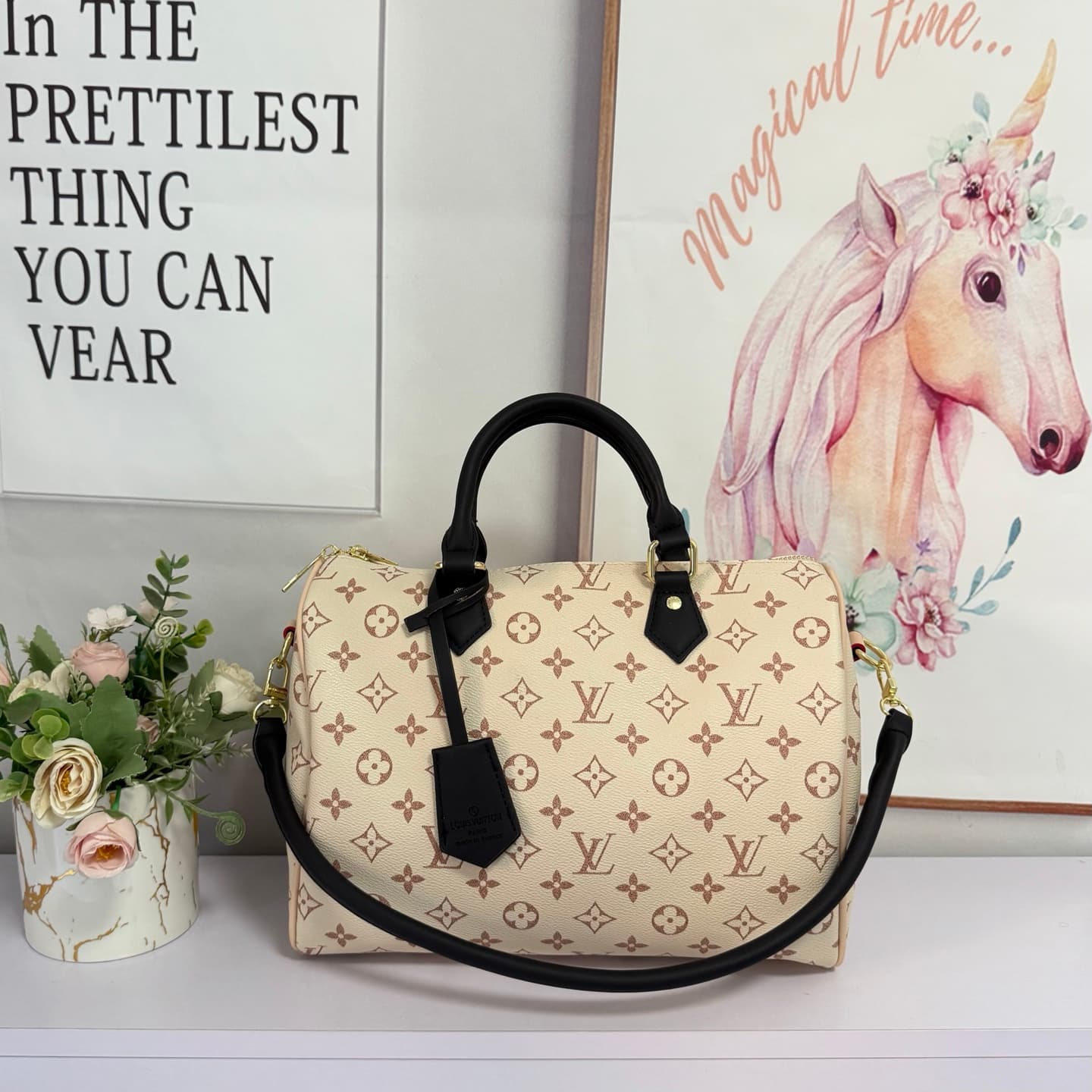 Sac bandoulière femme, sac à bandoulière, sac Boston vintage à motif floral, sac oreiller