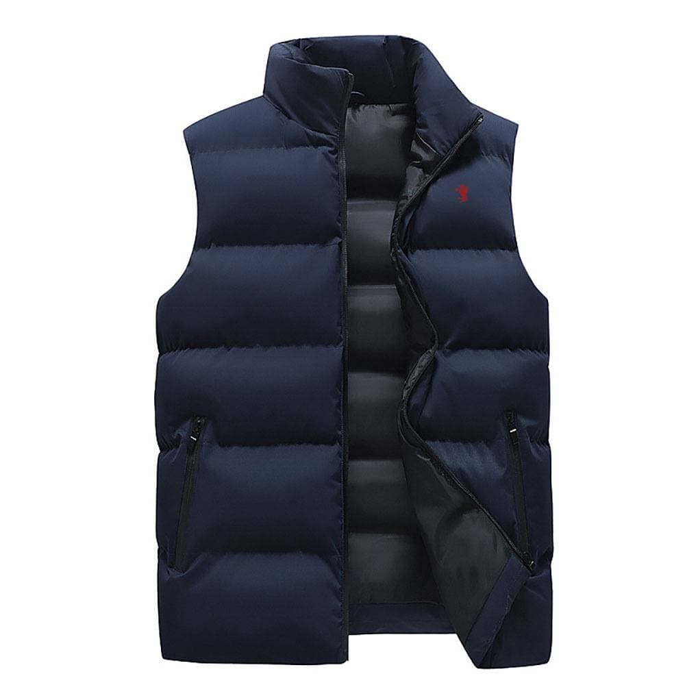 Men's Clothing Men's Shiny Puffer Vest - Winter Lightweight Quilted Sleeveless Jacket For Couples & Students (Black, White, Silver Grey) - M To XXXL