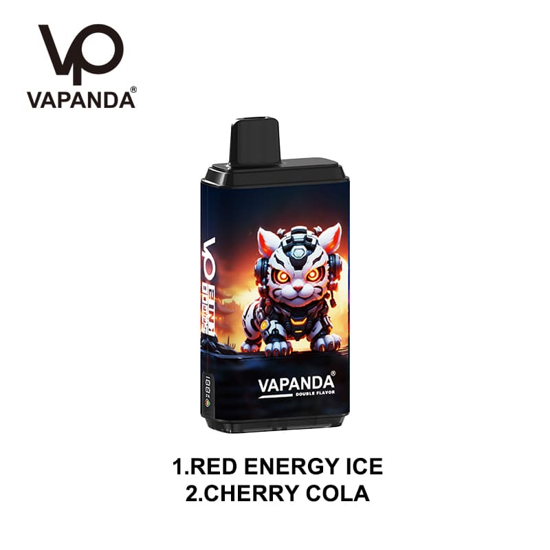 Vapanda 2 en 1 80K Vape jetable - 80 000 bouffées, double saveur interchangeable
