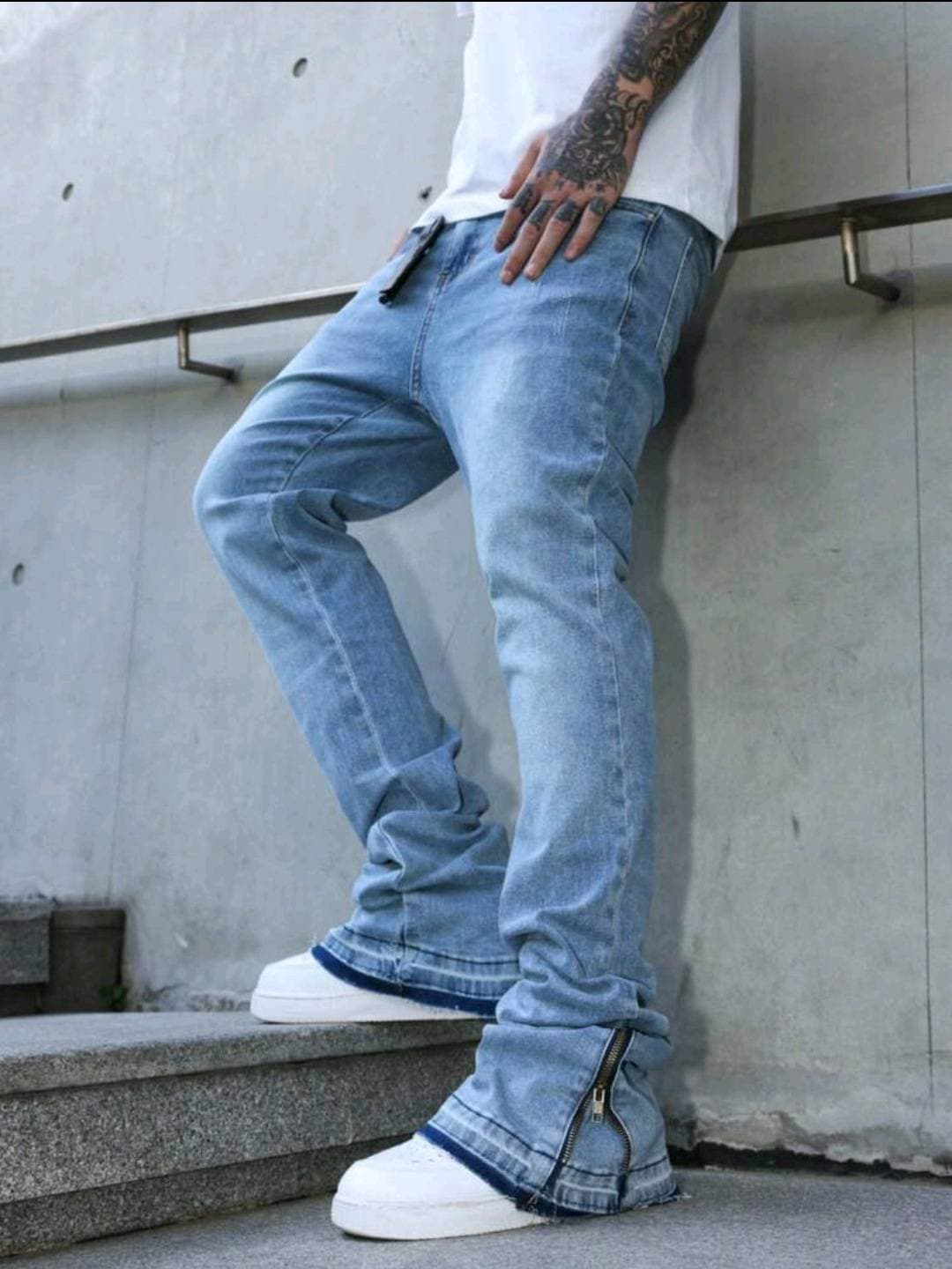 Men's Clothing [UrbanStraight] Men's Premium Denim Jeans - American Style Straight Fit | Multi-Pocket Design