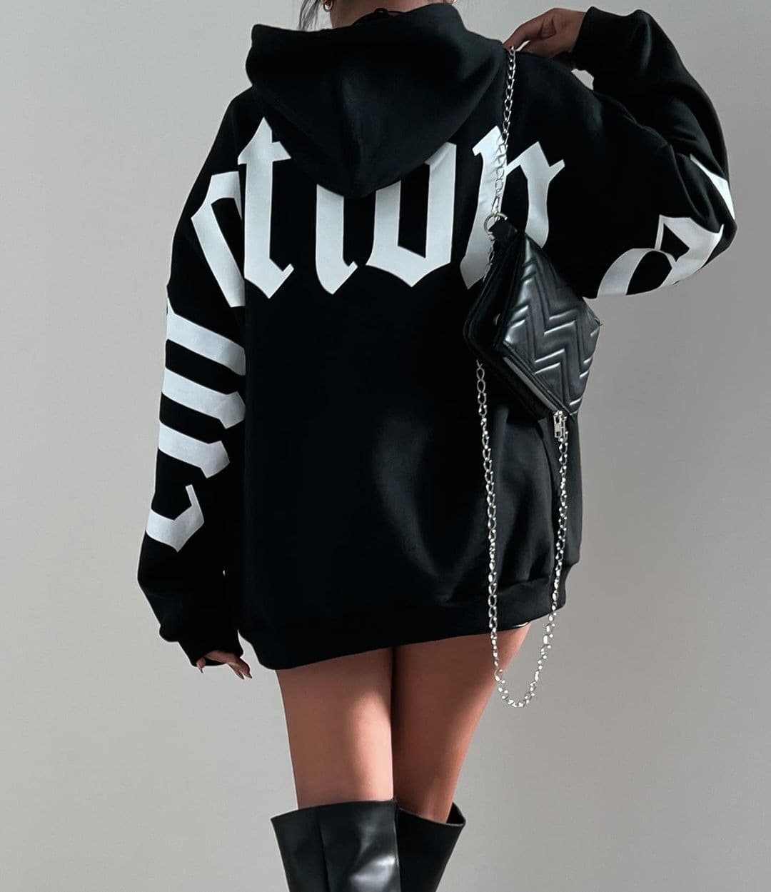 Women's long-sleeved loose hoodie