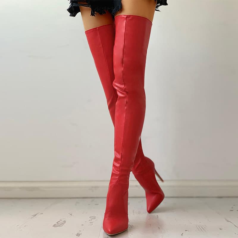 Women's Knee High Boots style fashion personality over the knee large size women's boots 0 43 manufacturers wholesale