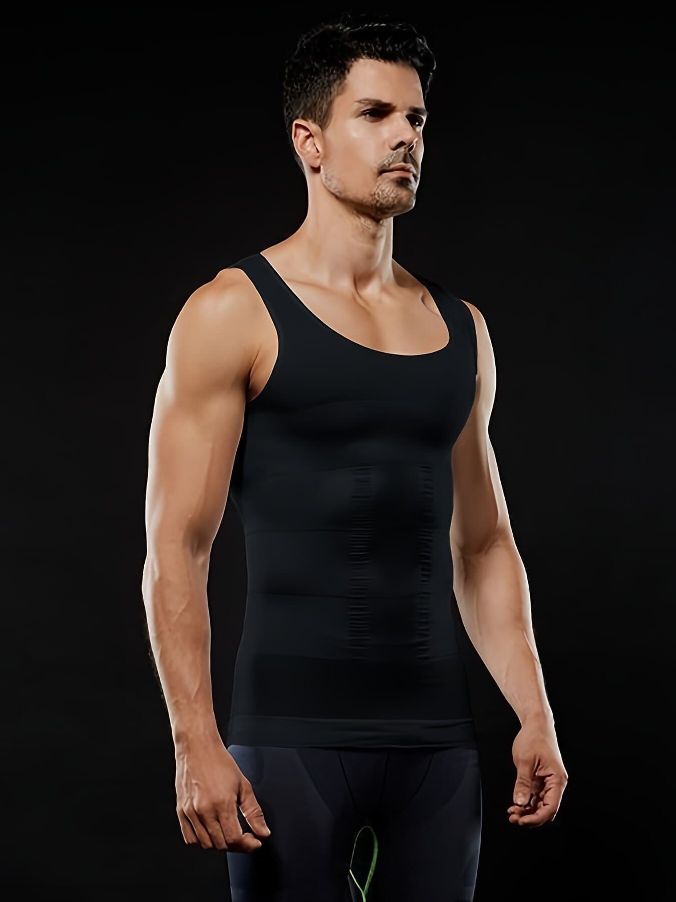 Herren-Kompression-Body-Shaper-Tanktop, Schlankheit Weste