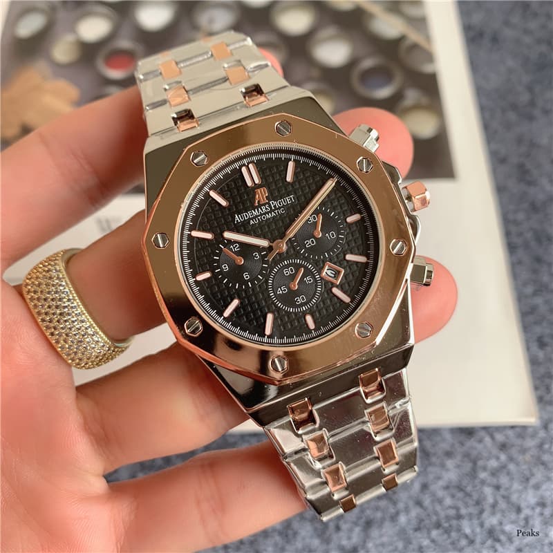 Montre multifonctions à plusieurs cadrans avec calendrier et fonction luminescente, marque suisse ancienne Audemars Piguet, montre tendance pour hom