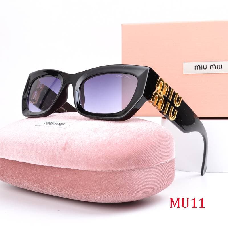 Lunettes de soleil de luxe MIUMIU pour femmes et hommes, monture œil de chat, protection UV400, verres polarisés