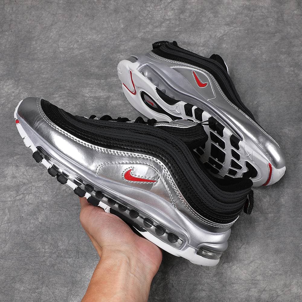 Chaussures Nike Air Max 97 pour homme et femme, triple noir et blanc, Sean Wotherspoon T, baskets d'extérieur, pointures 36-45