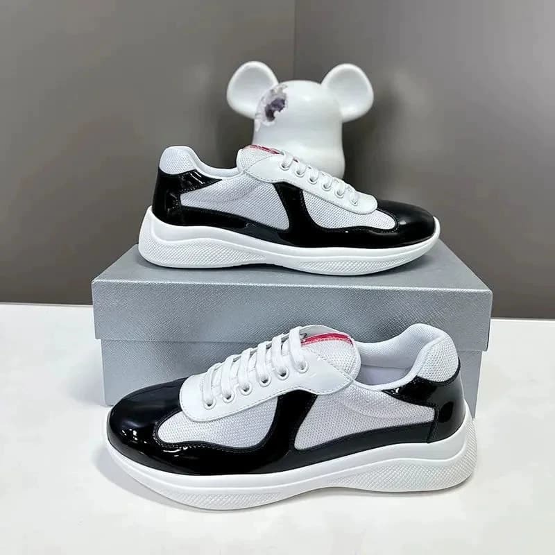 Chaussures de course polyvalentes à bout rond, en cuir véritable, semelle plate, de marque Guangzhou P, en stock, pour le commerce extérieur, mod