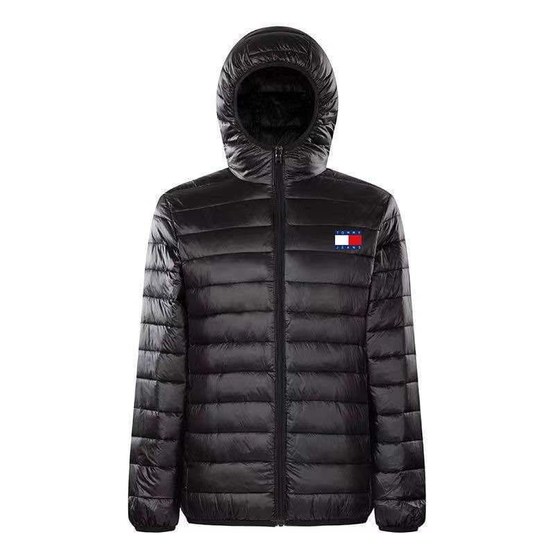 Veste à capuche tendance épaisse et chaude en coton pour femme, vêtement imprimé, couleur unie, pour l'hiver et les loisirs