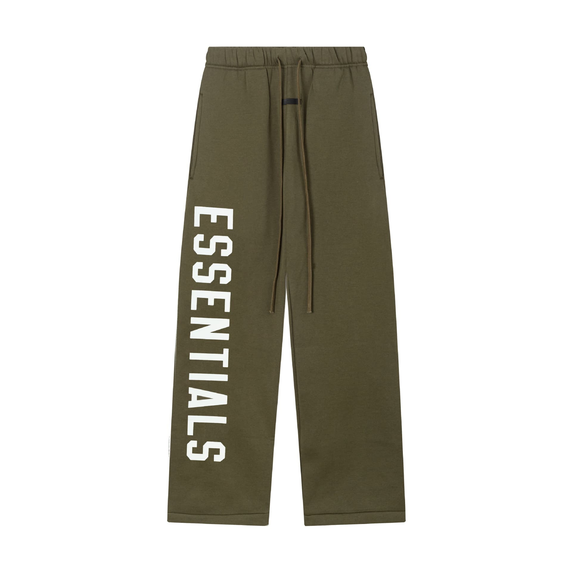 Pantalon à imprimé lettres en silicone double ligne, style décontracté, coupe ample