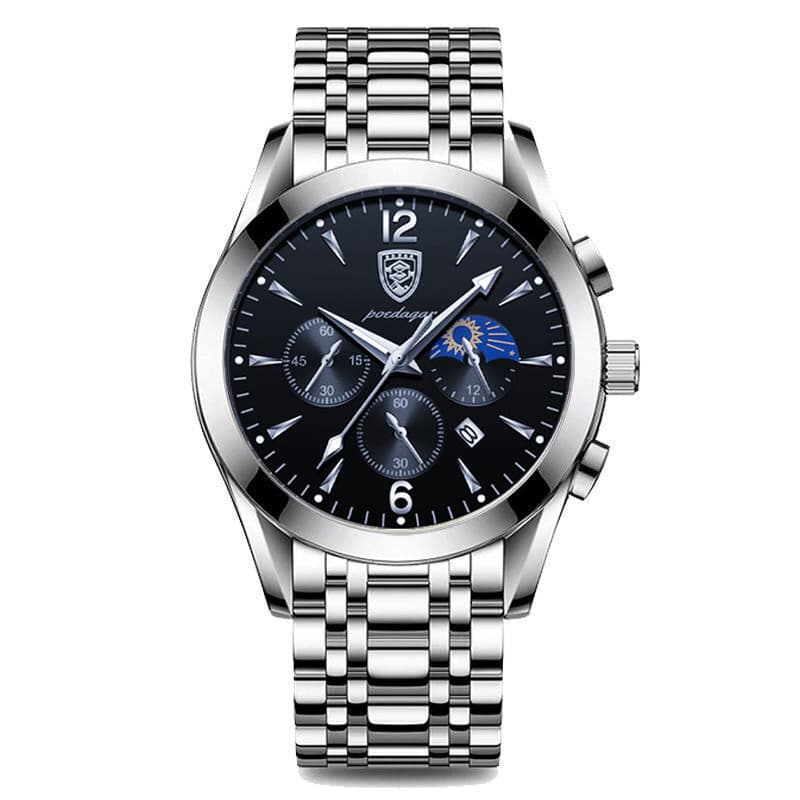 Montre de luxe pour hommes de marque supérieure, étanche, lumineuse, date, chronographe, quartz, cuir, montres pour hommes Relogio M
