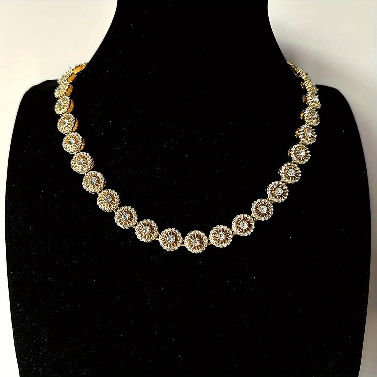 Chain Necklaces Diamond Studded Hollow Design Necklace Fashionable Hip Hop Personality Necklace Bracelet Trendy Jewelry Accessories
