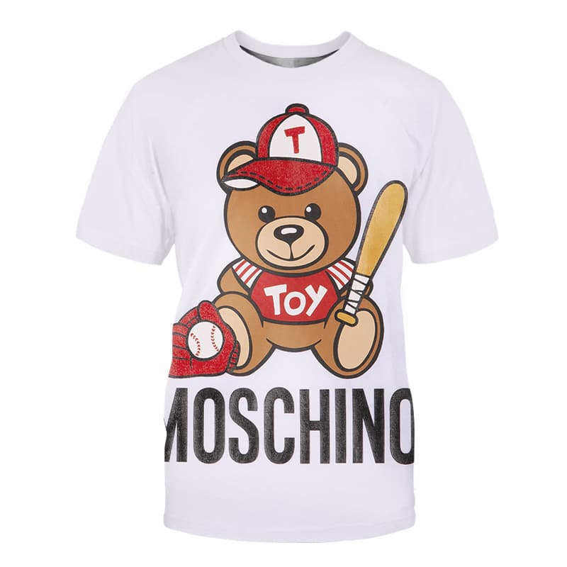 T-Shirt ample surdimensionné à imprimé de dessin animé ours pour femmes, nouvelle collection