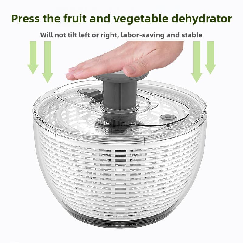Cross-Border Exclusive Press Frui And Dehydraor Muli-Funcional Vegeable Salad Finess Meal Spinner Home Drain