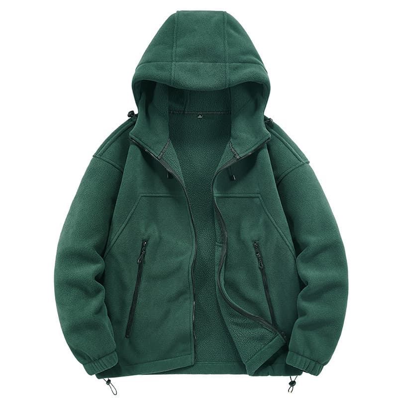 Men's Clothing 2024 Autumn New Men's Casual Large Size Hooded Cardigan Sweater Men's Polar Fleece Control Price 158