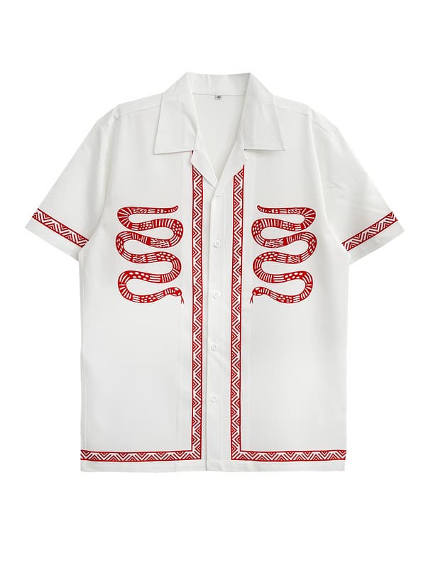 [RetroWave] Unisex Printed Shirt - Vintage Hong Kong Style | Oversized Beach & Streetwear