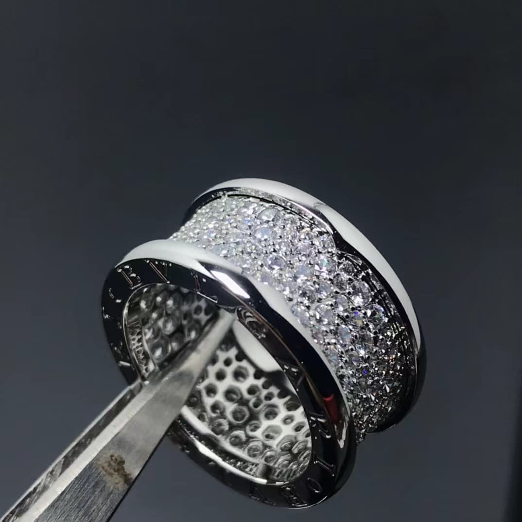 Baojia Version Silver Little Barbary Taille Full Diamond pour femme, précision CNC, luxe léger, à la mode, haut de gamme,