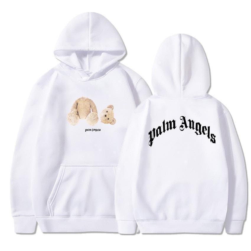 Chaopai palmier Angel Bear anges ours ours en peluche couple imprimé Sweat à capuche