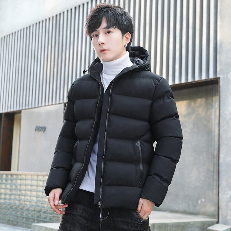 Men's Clothing Clothing Down Cotton-padded Jacket For Men Hooded Trendy Thickened Cold-proof Cotton-padded Jacket For Men